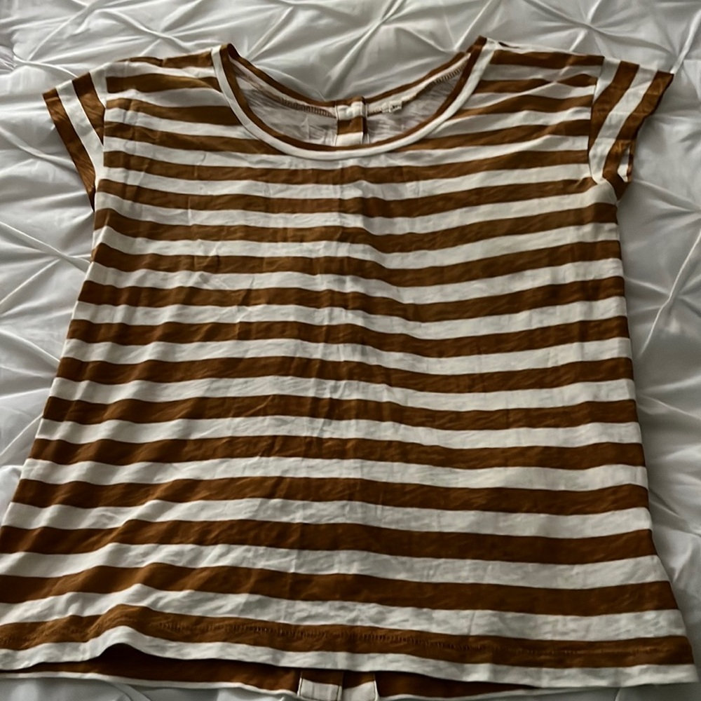 JCREW striped tee (XS)